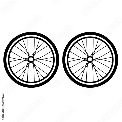 Vector Wheel Tire Icon – Car Rim Illustration