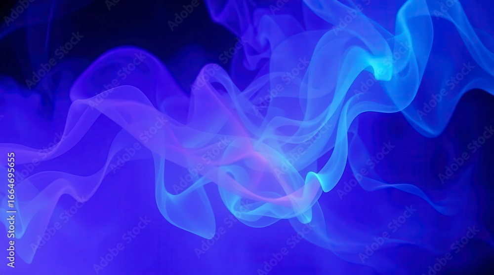 Fototapeta premium Abstract Blue Smoke