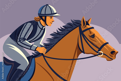 Close-up of a rider gripping the reins of a galloping horse.