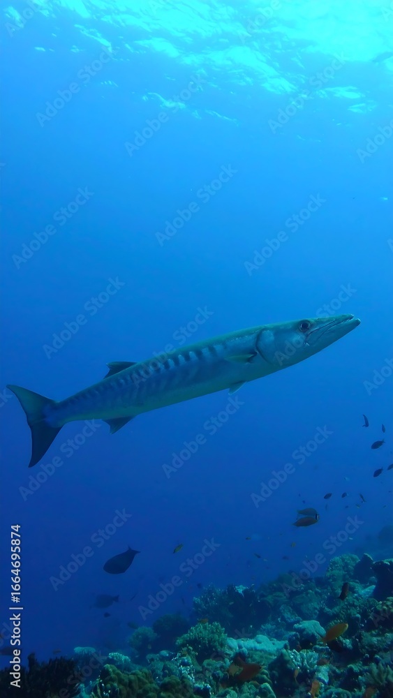 Fototapeta premium Underwater shot of a fish (1)