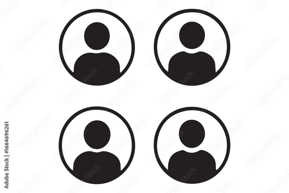 avatar icon. profile icons set. male and female avatars vector icon set illustration isolated on white background. avatar icon. profile icons set. male and female avatars vector icon set illustration isolated on white background.