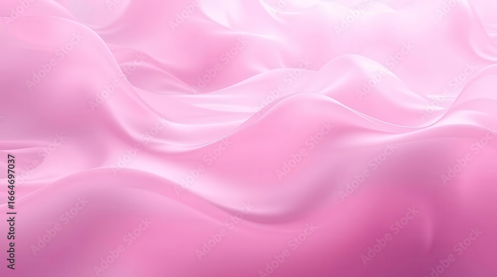 Obraz premium Abstract Pink Silk Waves