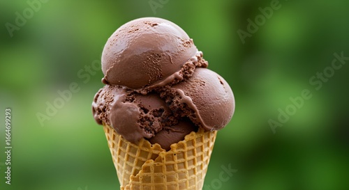 Ice cream cone tipple scoop.