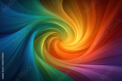Colorful swirl of blended gradients, moving in a spiral design. Use as background to give your project a vibrant and smooth style.