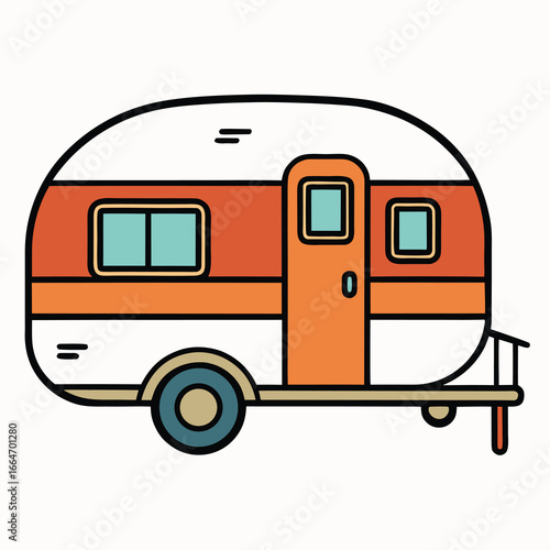 Retro Travel Trailer Adventure and Camping Fun