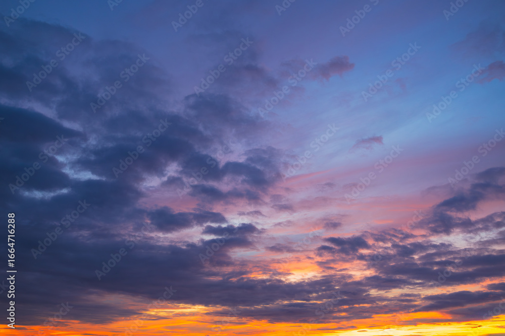 Fototapeta premium Colorful morning sky and clouds backdrop,Awesome sunset and soft pink clouds of pastel tones. Image template of textured sky. Gorgeous photo wallpaper. Bright epic sky.