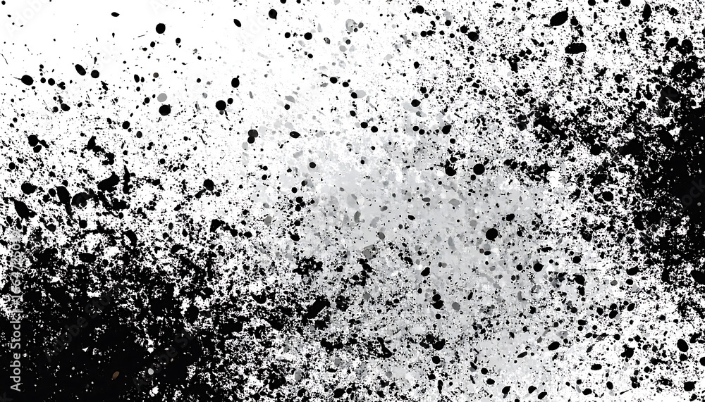 custom made wallpaper toronto digitalA grainy, textured design with splattered ink effects, showcasing a dynamic mix of black and white tones.