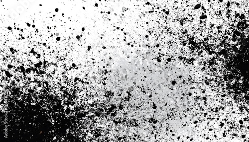 Wallpaper Mural A grainy, textured design with splattered ink effects, showcasing a dynamic mix of black and white tones. Torontodigital.ca