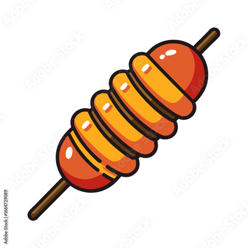Kebab Stick Vector