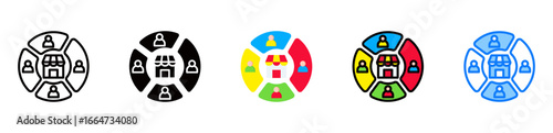 Segment icon multiple style 