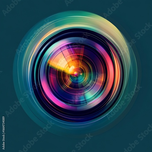 Colorful lens abstract