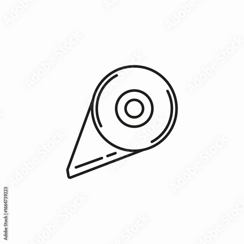 adhesive tape dispenser icon sign vector