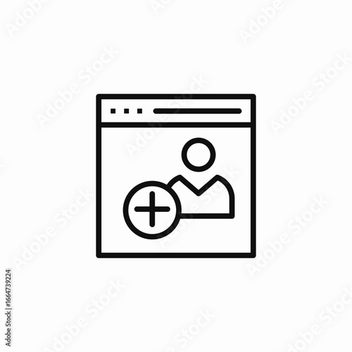 add new user  icon sign vector