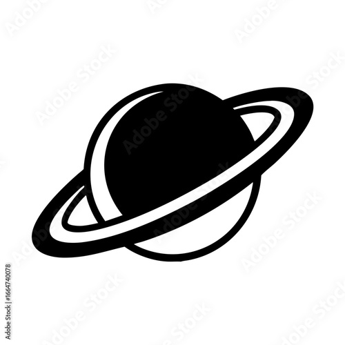 Saturn with rings, Saturn with rings icon, Saturn with rings vector illustration, Saturn with rings vector icon, Saturn with rings icon isolated on white.