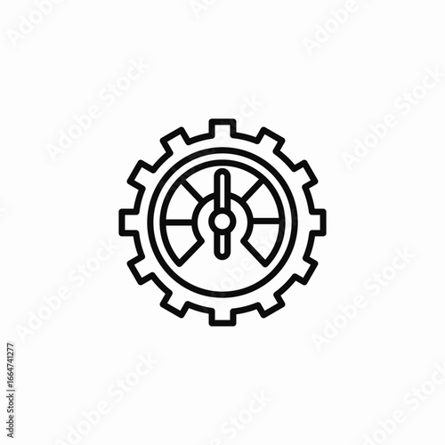 gear speed  icon sign vector