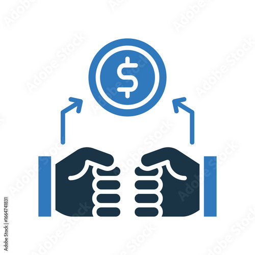 Competitiveness mixed color icon
