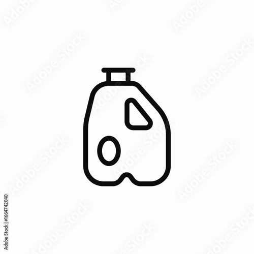 milk jug gallon icon sign vector