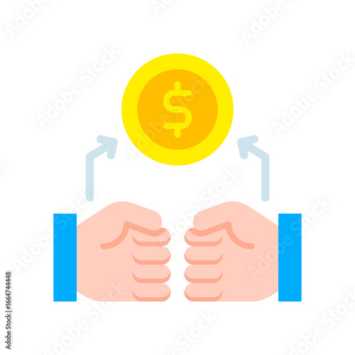 Competitiveness flat icon