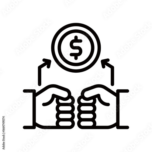 Competitiveness line icon