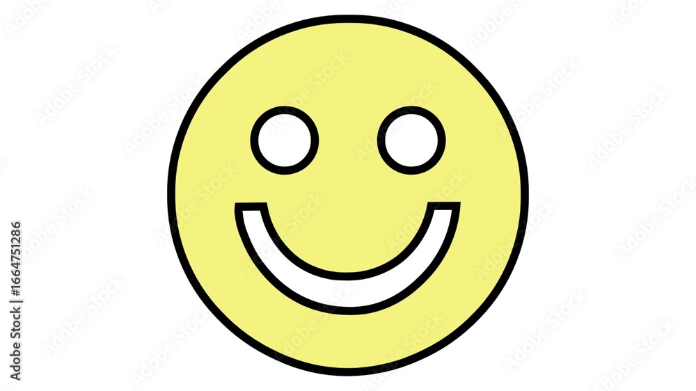Fototapeta premium 3d smiley face with smile