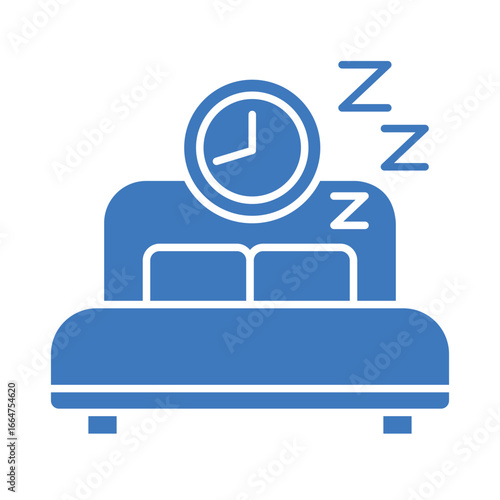Sleep optimization color flat icon for digital and print projects.