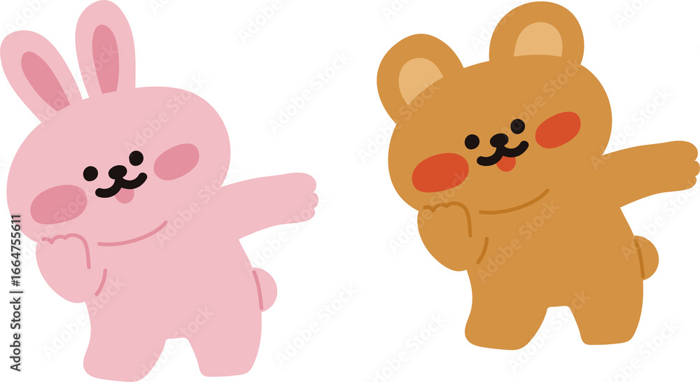 Obraz premium 춤추는 캐릭터