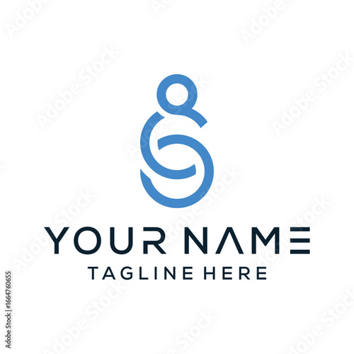 letter CS suitable for cleaning business, customer service, accounting with a simple logo design