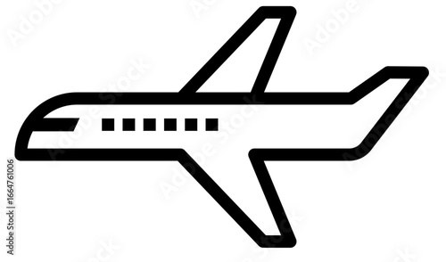 旅行・トラベルアイコンの飛行機