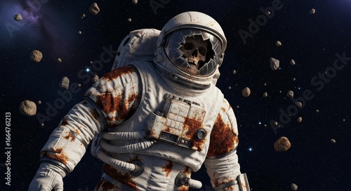 skeletal astronaut
