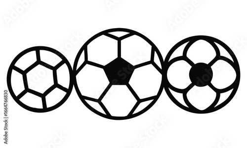 A classic black and white leather soccer ball isolated on a clean white background