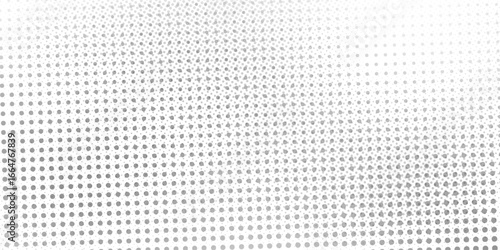 White and black sand wallpaper. Dots gradient background noise. Modern particle grunge vector