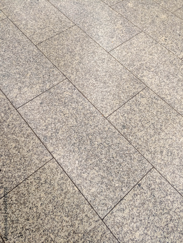 Concrete pavement surface showing detailed texture and weathered appearance with natural wear patterns. High quality photograph