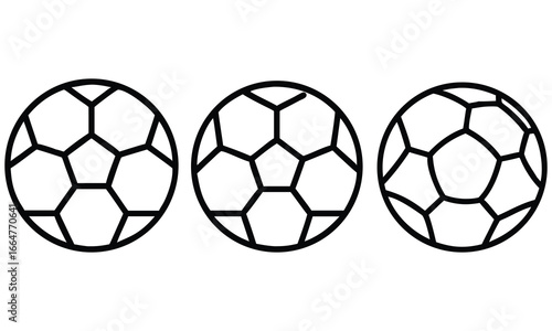 Isolated leather soccer ball on a white background