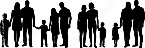 "Family Love Silhouette Art"