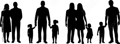 "Family Love Silhouette Art"