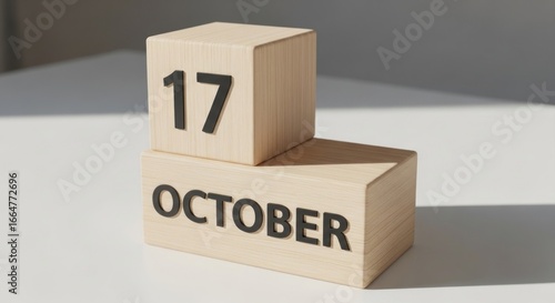 Wooden blocks display 