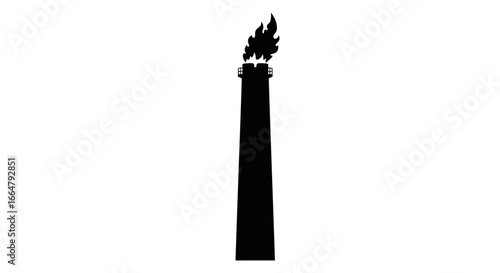highresolution transparent background industrial chimney silhouette perfect for design projects websites and presentations