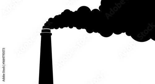 highresolution transparent background industrial chimney silhouette perfect for pollution environmental and manufacturing designs