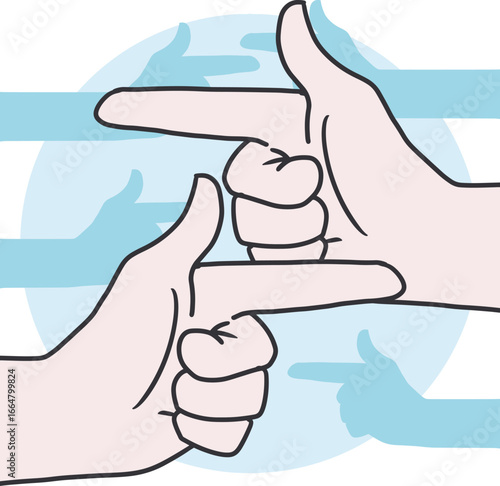 Multiple Hands Blaming Each Other Concept Vector. Representing blame, conflict, confusion, or confrontation. Ideal for themes of teamwork issues, leadership, or personal responsibility.