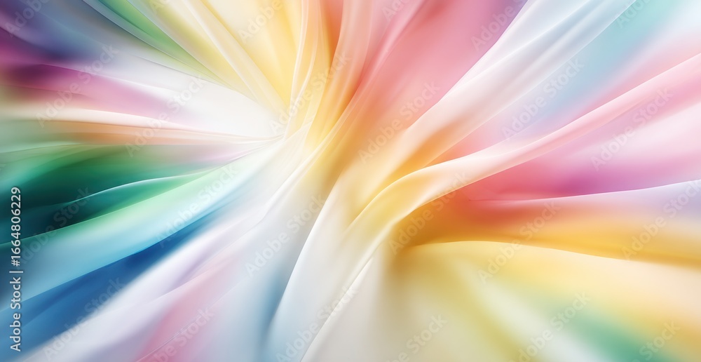 Obraz premium A radiant, vibrant swirl of pastel hues.