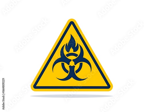 biohazard warning sign icon