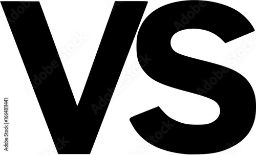 Set of versus logo letters. Versus Or VS Letters Logo
