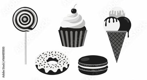 Monochrome Sweet Treats Collection