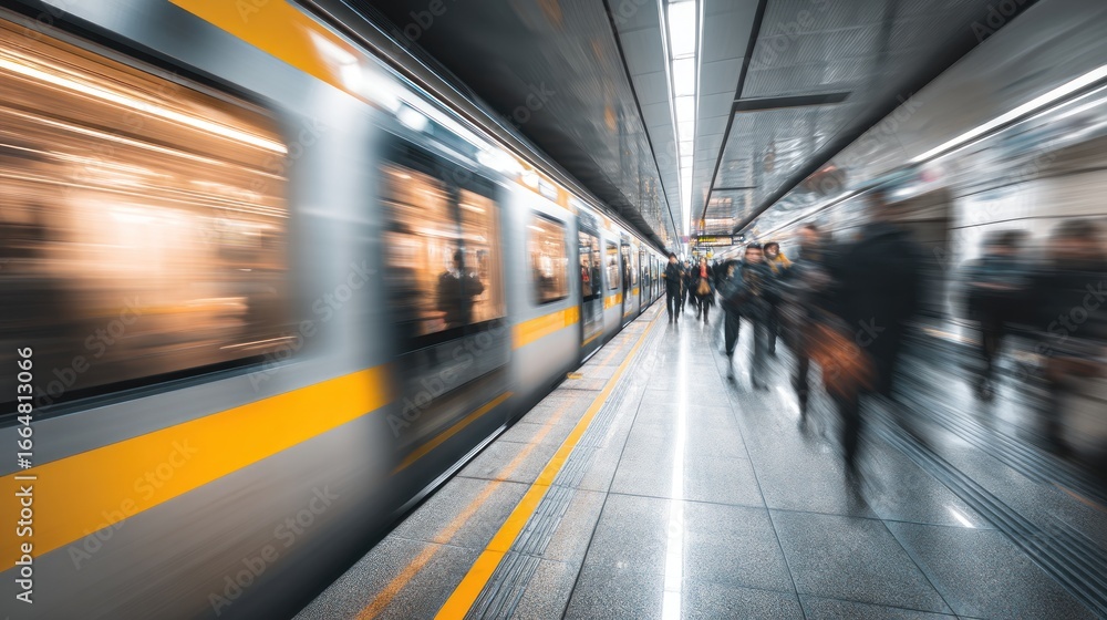 Fototapeta premium Subway commuter