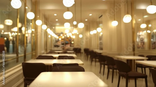 Wallpaper Mural Cozy Atmosphere Inside a Chic Cafe with Warm Lighting and Contemporary Design Torontodigital.ca