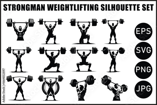 Vintage Strongman Weightlifting Bundle