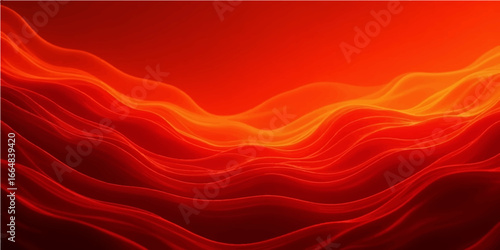 Red silk abstract background with flowing fabric texture and smooth design