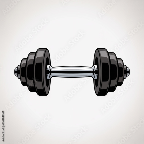 Classic dumbbell weight for strength training and bodybuilding exercise equipment