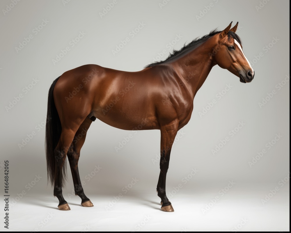 Obraz premium Horse isolated in a studio photo