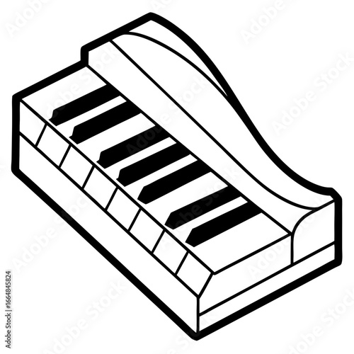 Piano Keys Design Vector